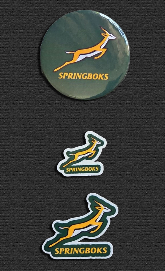 Springbok South African Rugby fridge magnets and stickers