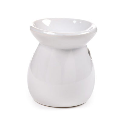 Ceramic Simple White Oil Burner