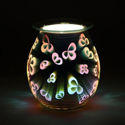 3D Flower Petal Light Up Electric Wax Melter (UK 3-Pin Plug)